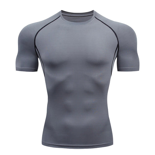 Men’s Compression Performance T-Shirt — Muscle Fit Athletic Training Top - ALMASTRONG