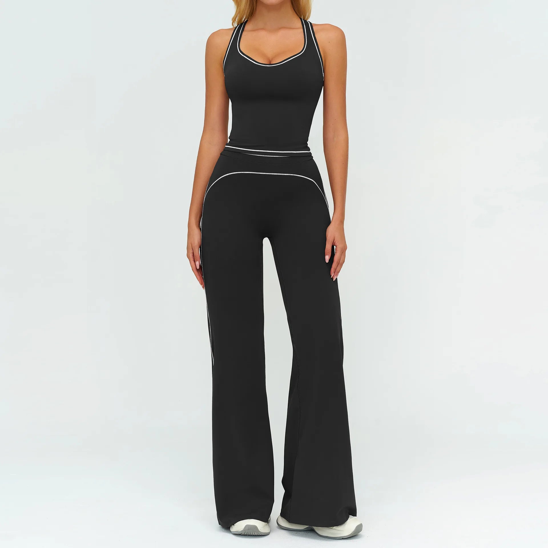 ALMASTRONG Women’s 2PCS Fitness Set – Sports Bra & High-Waist Leggings Yoga Suit