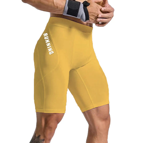 Men's Bodybuilding Shorts Gym Running Leggings Male Joggings Elastic