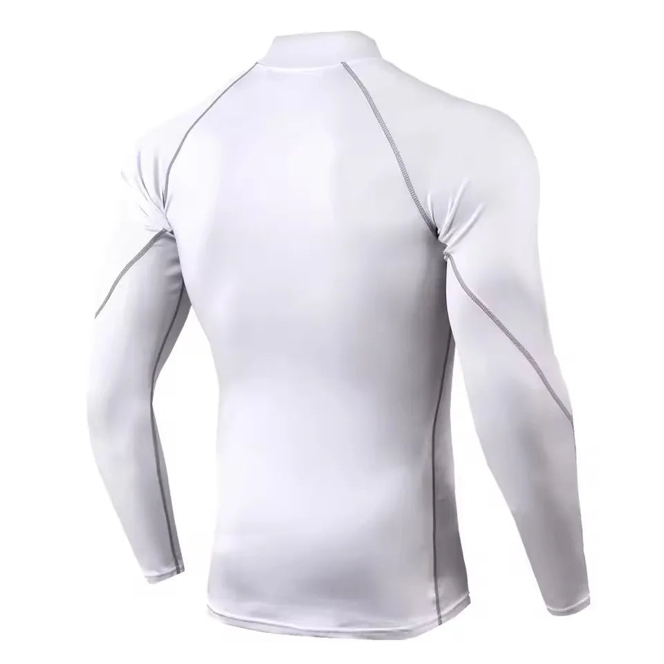 Men Sport T-shirt Quick Dry Bodybuilding Running Shirt Long Sleeve