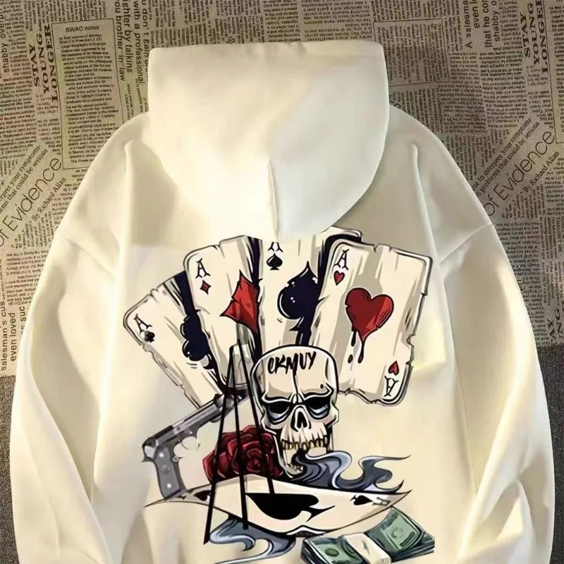 Oversized Men’s Hoodie – Autumn Pullover Sweatshirt