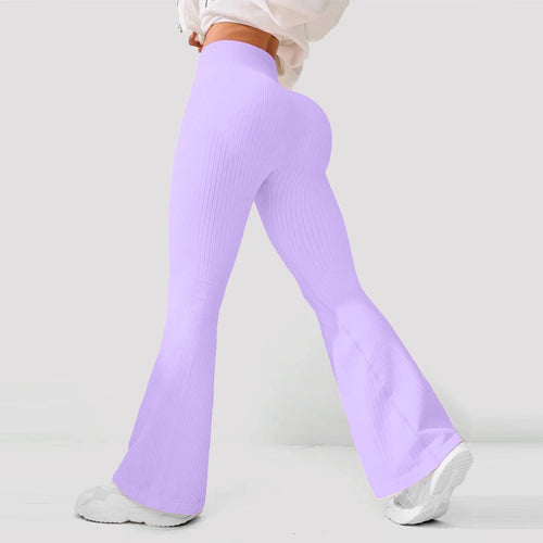 Breathable Flared Trousers Yoga-to-Street Chic Athleisure Fitness