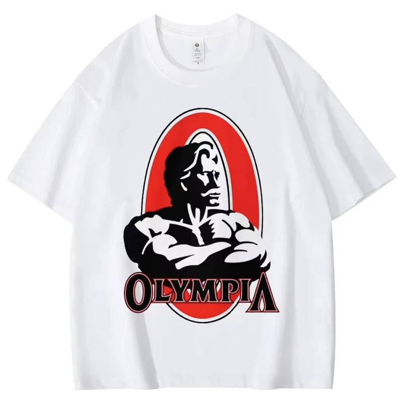 ALMASTRONG Limited Olympia Gym T-Shirt – Vintage Fitness Tee for Men & Women