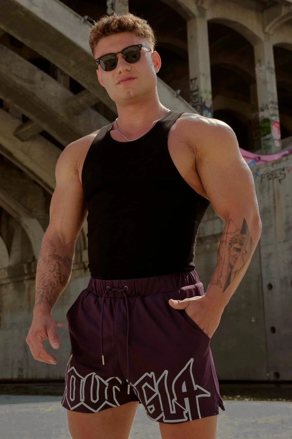 Gym Sports Men's Shorts American Style Clothing Brands Jogger Outdoor