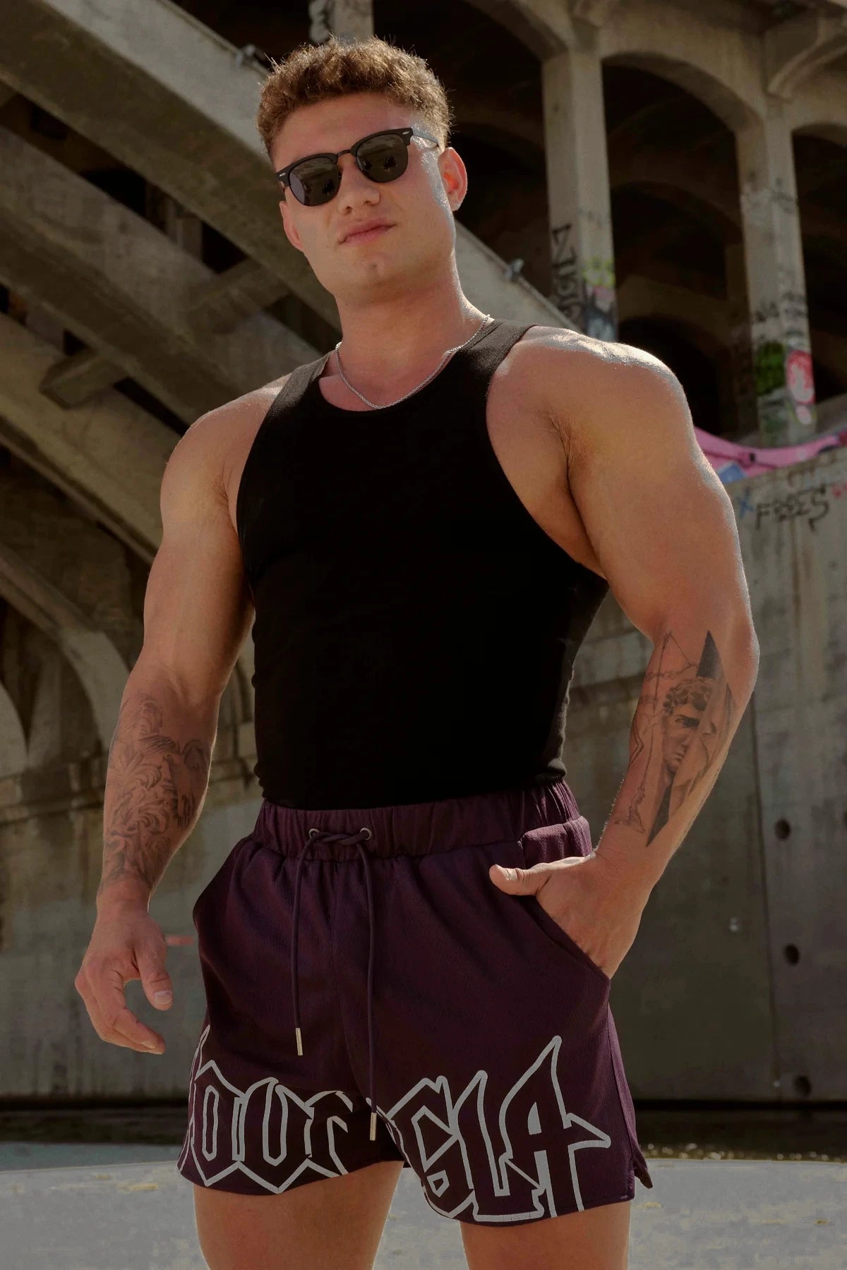 Gym Sports Men's Shorts American Style Clothing Brands Jogger Outdoor