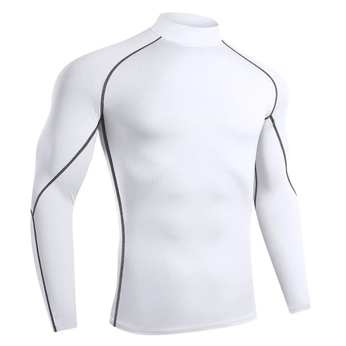 Men Running T shirt Quick Dry Bodybuilding Sport Shirt Long Sleeve