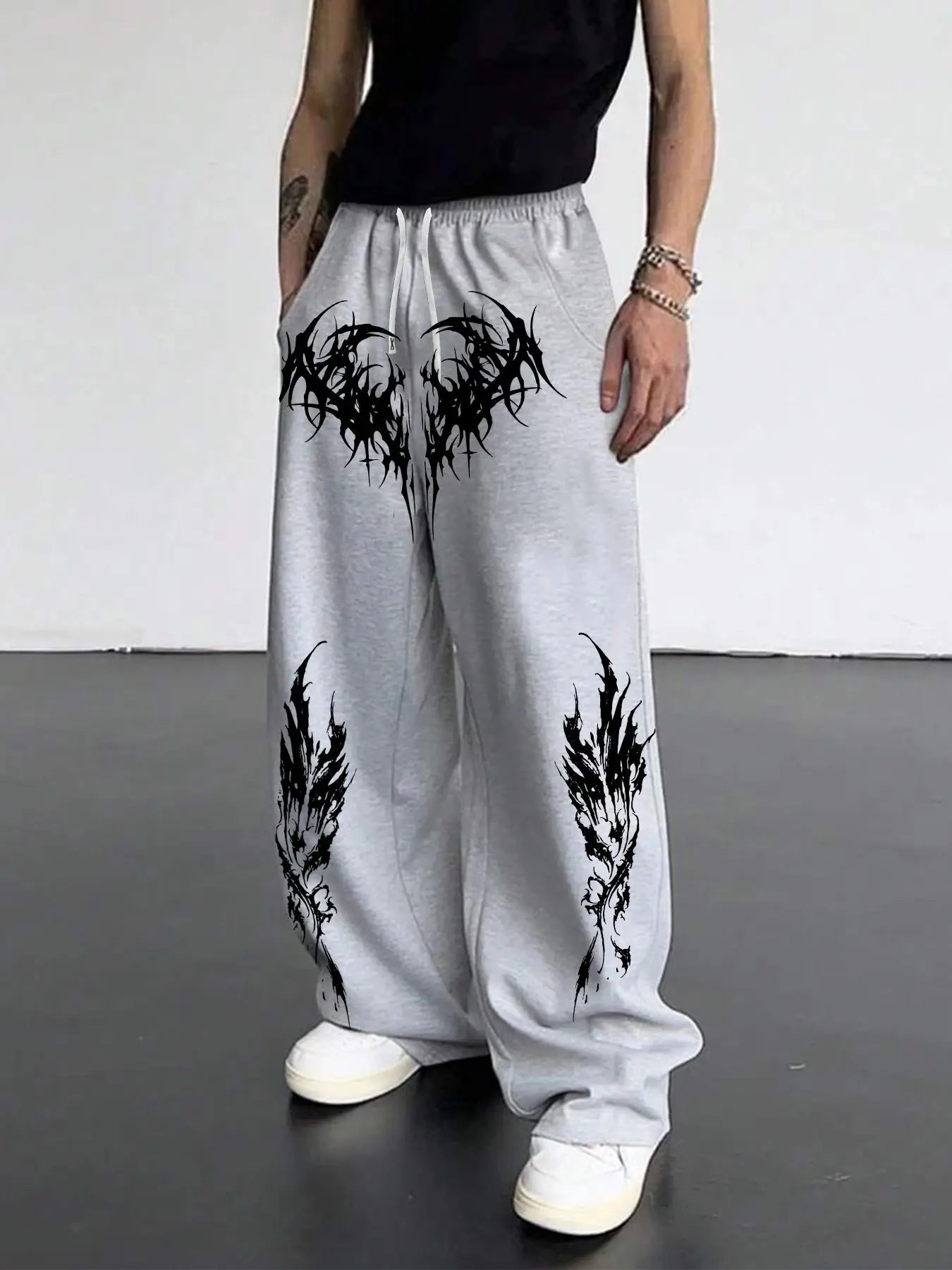 New 3D Printed Gothic Dark Style Pants, Comfortable Sports Pants for Home Wear, Super Powerful Hero Icons, Quick-dry Pants - ALMASTRONG