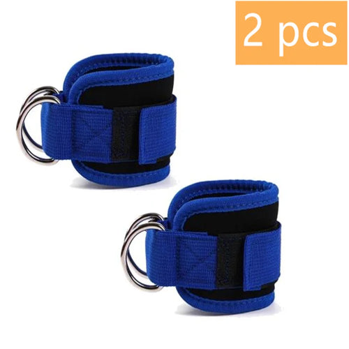 1/2Pcs Fitness Ankle Straps Adjustable D-Ring Support Cuffs Gym Leg