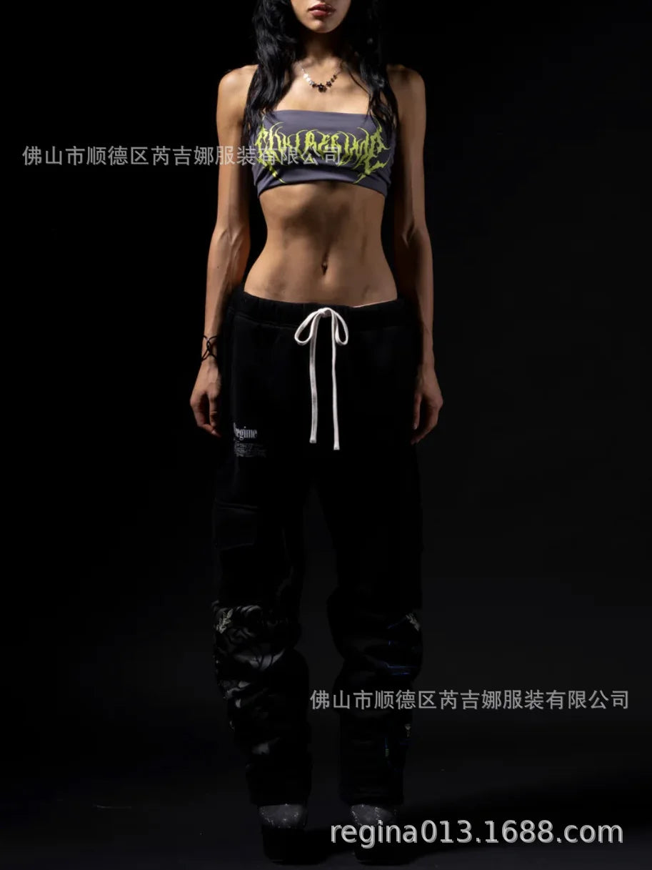 ALMASTRONG women's fitness yoga tube top underwear with non-slip strip, shock-proof sports bra and gathering design.
