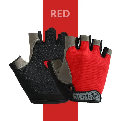 Fingerless Gym Training Gloves for Men Women Cycling Gloves Sports - ALMASTRONG