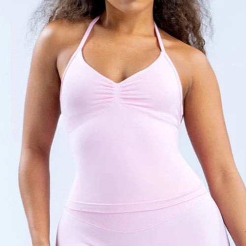 Impact Longline Strappy Gym Top Backless Gym Clothes Women Scrunch