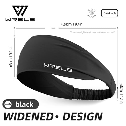 WRELS Sport Headband Running Fitness Sweatband Elastic Absorbent Sweat
