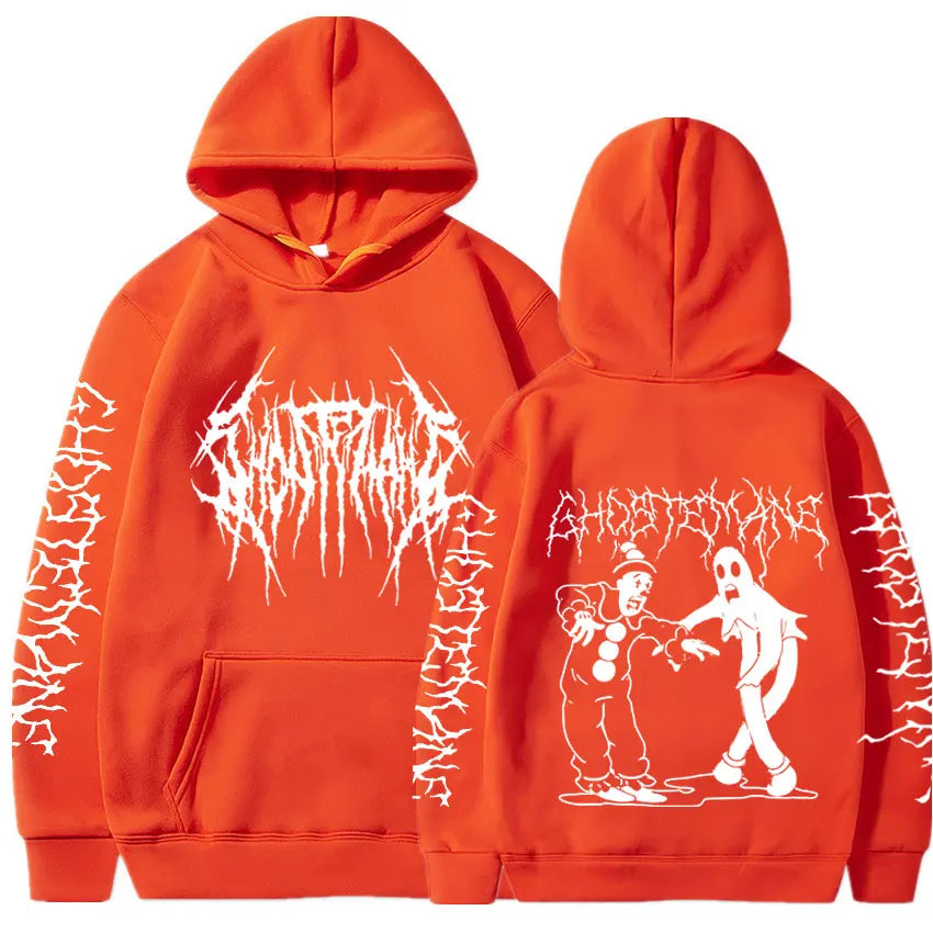 Ghostemane Double Sided Print Hoodie Men's Fashion Hip Hop Metal Rock Hoodies Gothic Oversized Sweatshirt Tracksuit Streetwear - ALMASTRONG