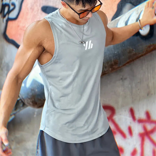 2023 newest Summer Gym Vest High Quality mesh Shirt Sleeveless