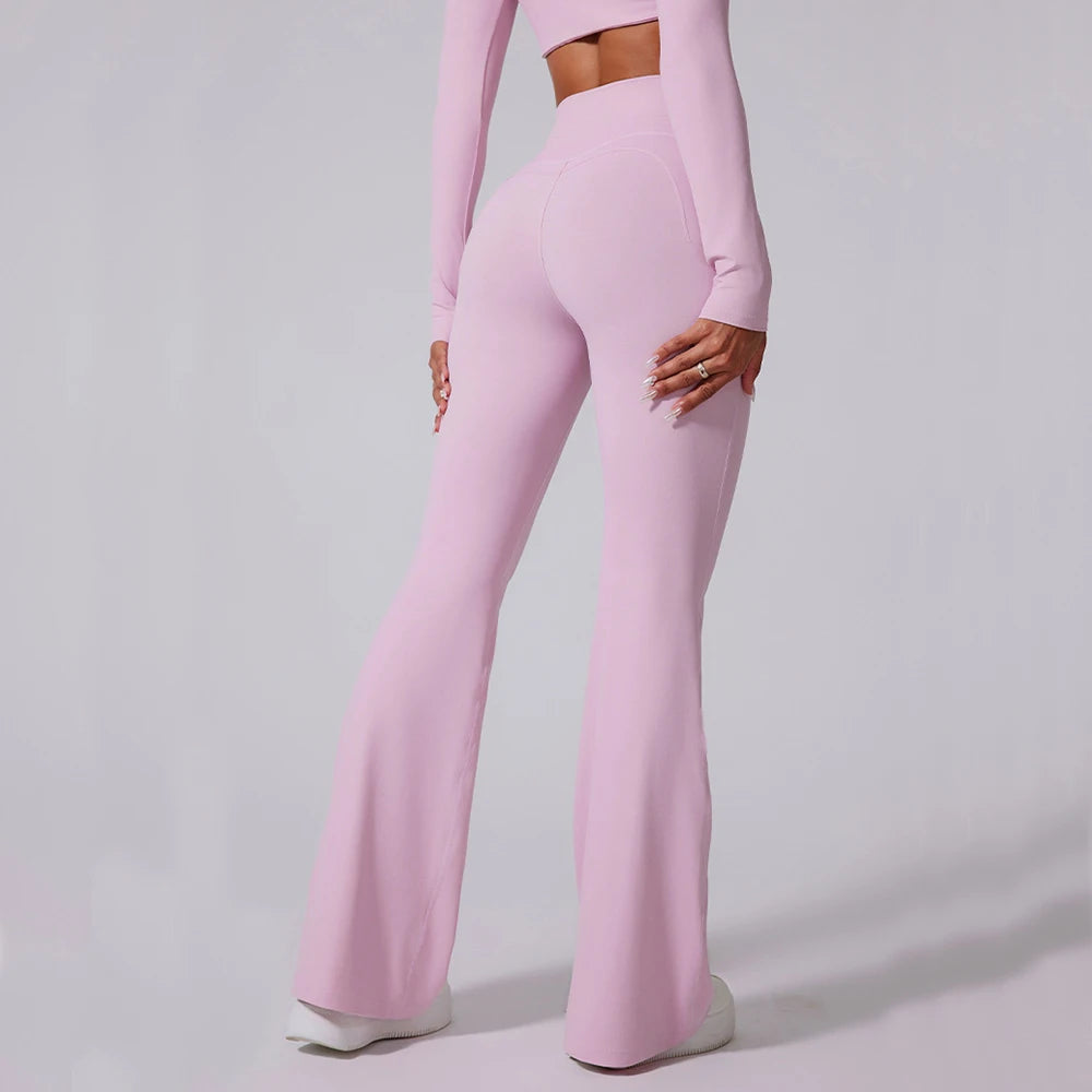 Women’s High-Waist Flared Leggings – Yoga, Gym & Fitness Pants