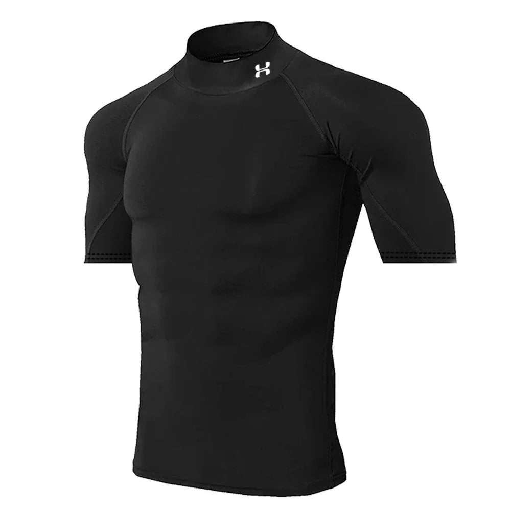 Quick-drying Exercise Compression Short Sleeve Summer Gym Running