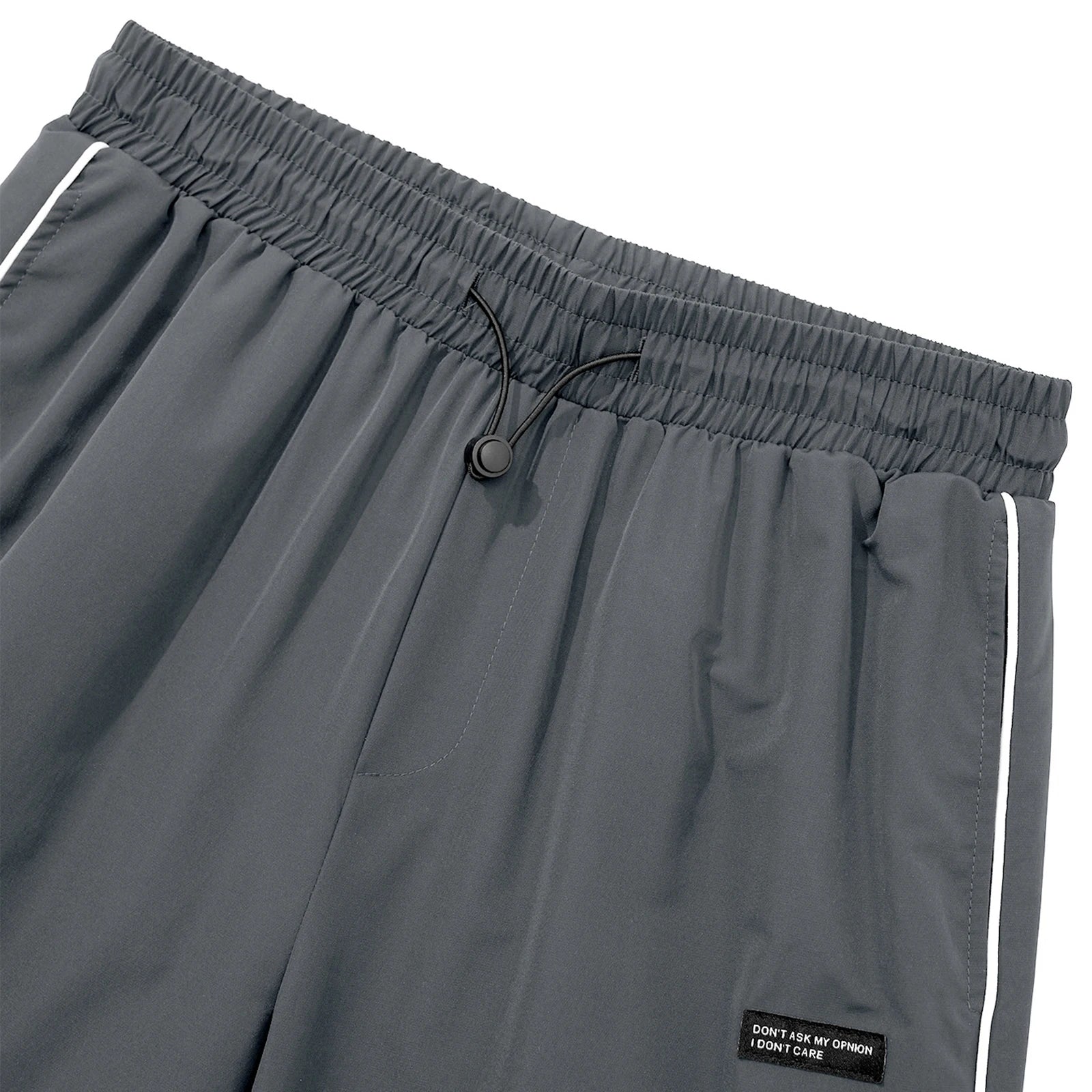 Men's Patchwork Wide Leg Pants Fashionable Casual Contrast Color Loose Sewing Elastic Waist Pants - ALMASTRONG
