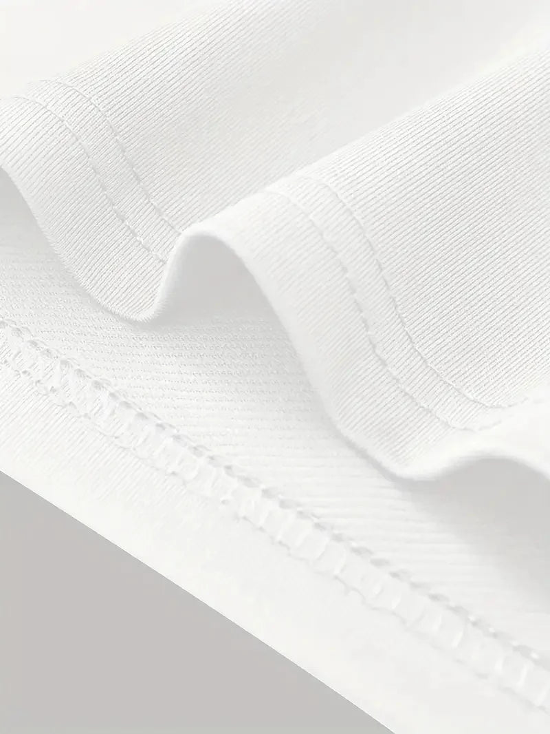 Men's summer 100% pure cotton fashionable casual loose never give up