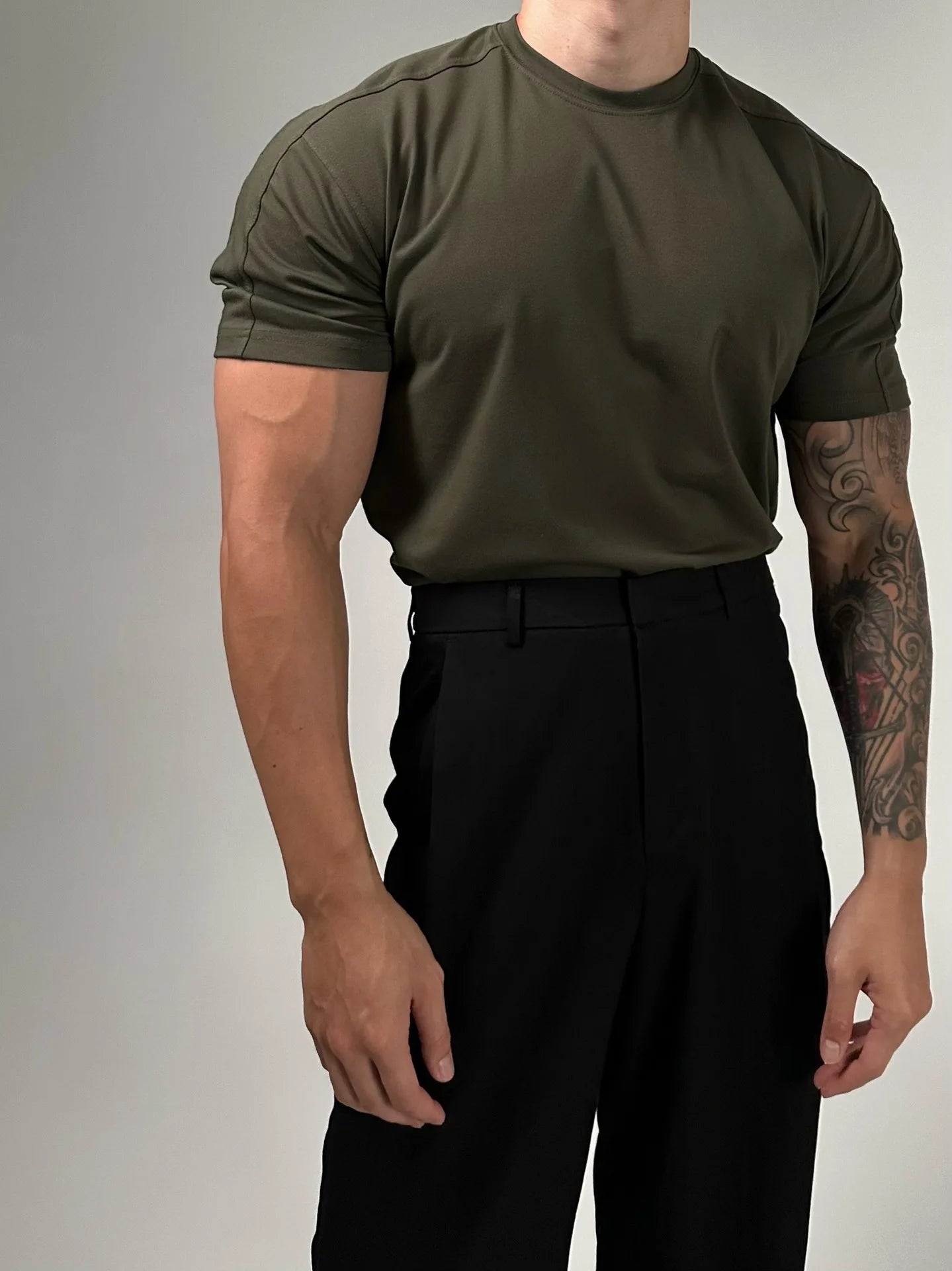 230g Heavy Cotton American Retro Sports Short Sleeve Men's Summer