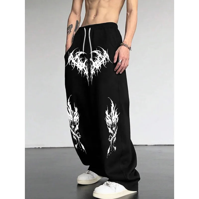 New 3D Printed Gothic Dark Style Pants, Comfortable Sports Pants for Home Wear, Super Powerful Hero Icons, Quick-dry Pants - ALMASTRONG
