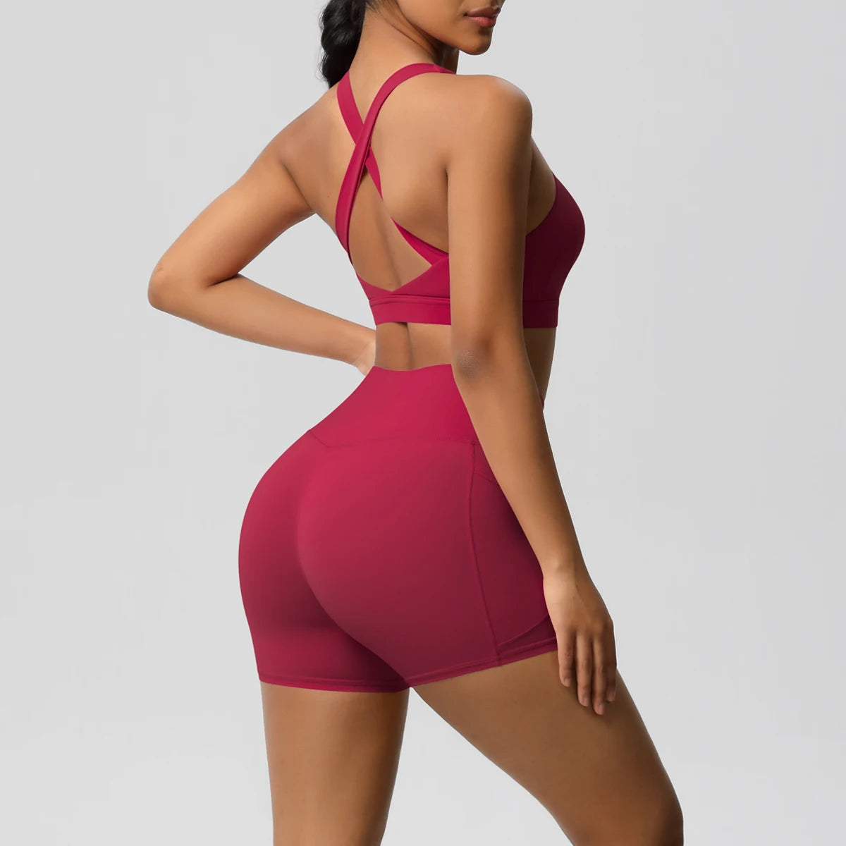 2PCS Sportswear With Pocketed Yoga Set Gym Clothes Yoga Suits For