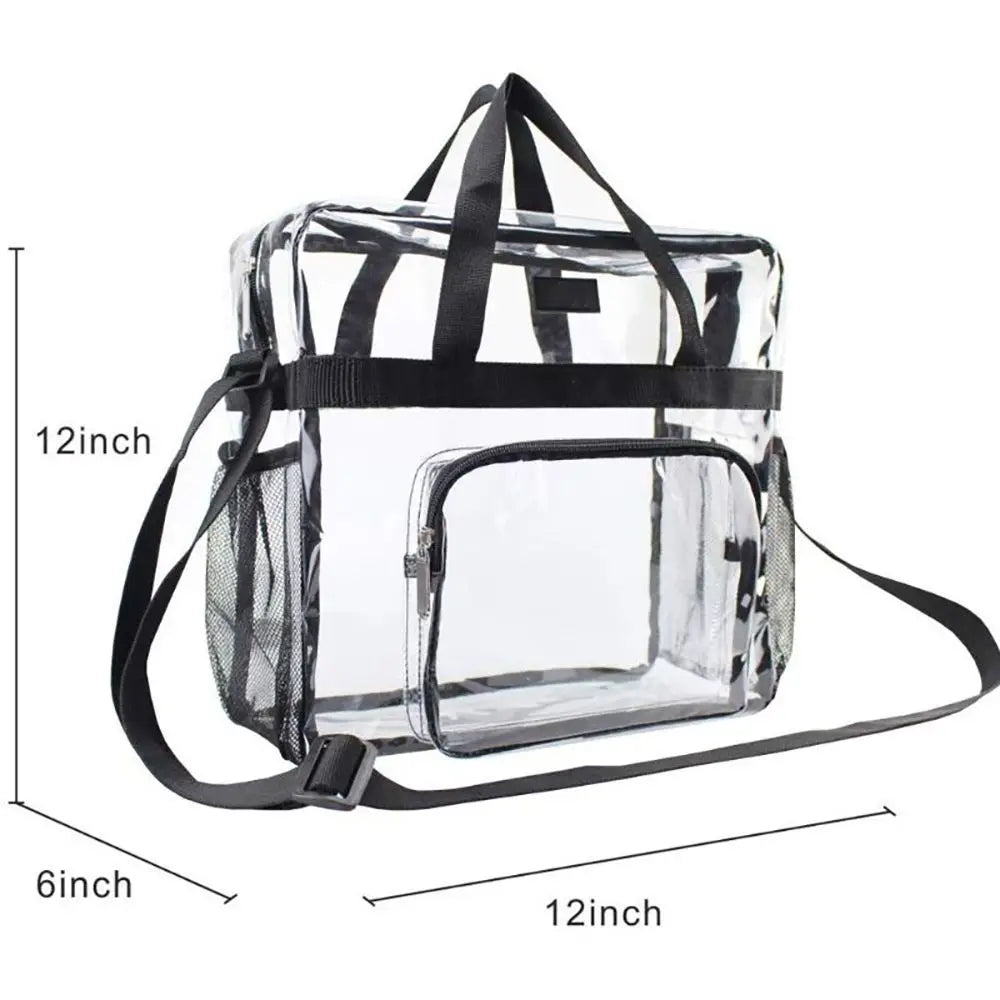 Stadium Approved PVC Clear Purse Large Capacity Clear Bag Clear