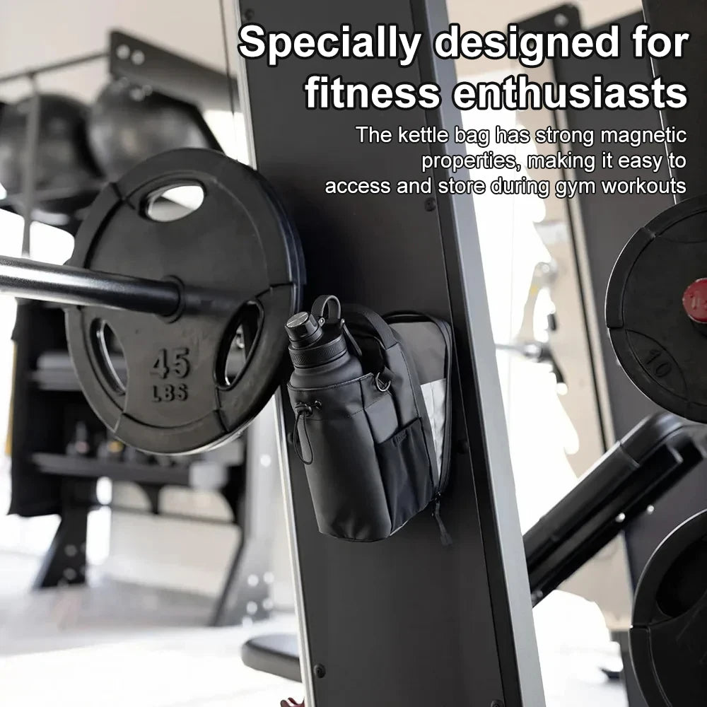 Magnetic Gym Water Bottle Bag