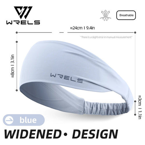 WRELS Sport Headband Running Fitness Sweatband Elastic Absorbent Sweat