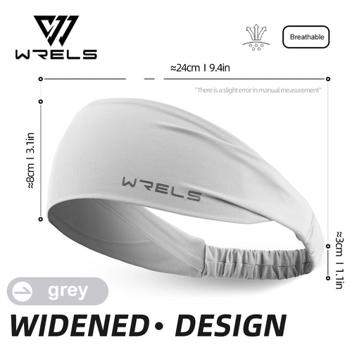 WRELS Sport Headband Running Fitness Sweatband Elastic Absorbent Sweat