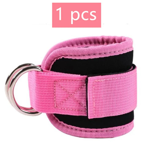 1/2Pcs Fitness Ankle Straps Adjustable D-Ring Support Cuffs Gym Leg