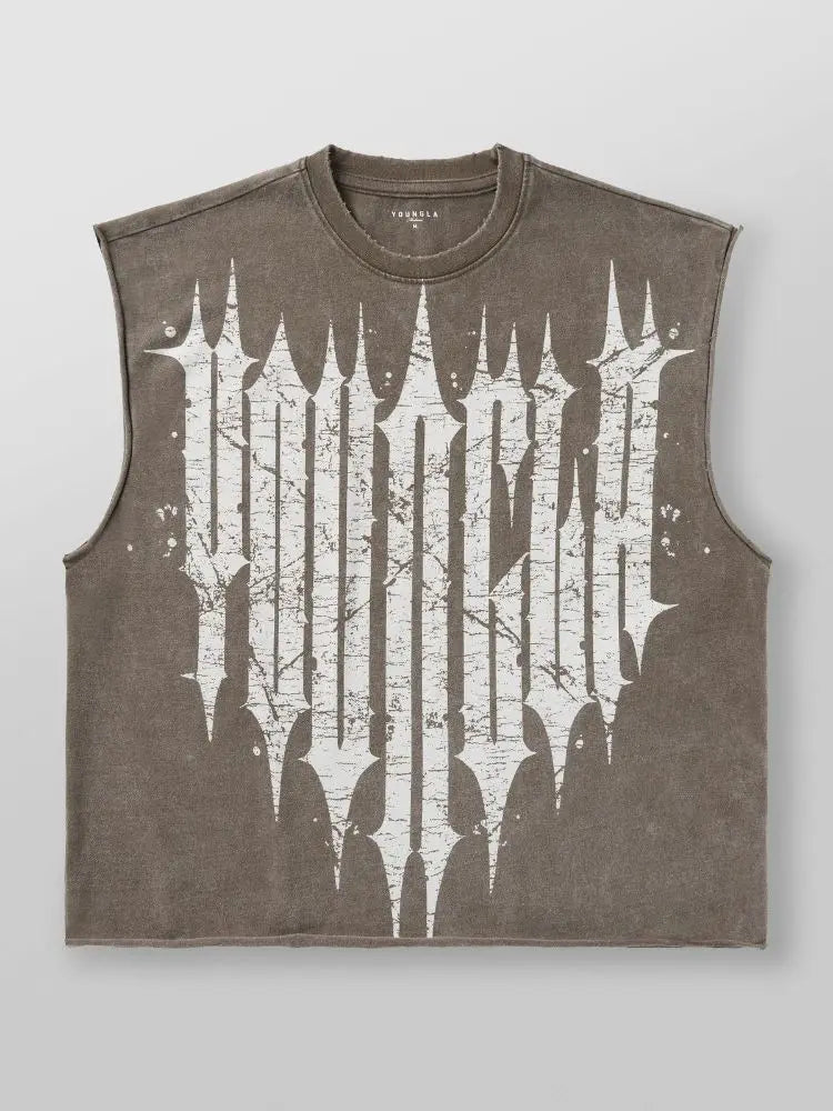 ALMASTRONG Men’s Sleeveless Cotton Tank Top – Gym & Fitness Training Vest