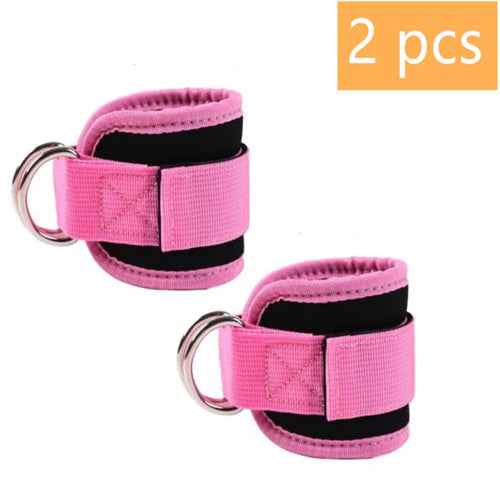 1/2Pcs Fitness Ankle Straps Adjustable D-Ring Support Cuffs Gym Leg