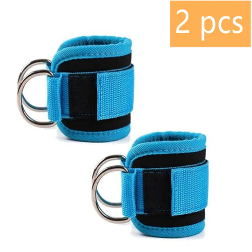 1/2Pcs Fitness Ankle Straps Adjustable D-Ring Support Cuffs Gym Leg