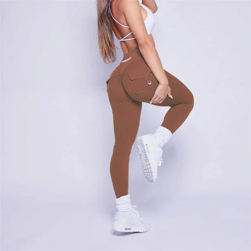 Women Bum Leggings 2025 Women High Waist Tights Pants Peach Hips with