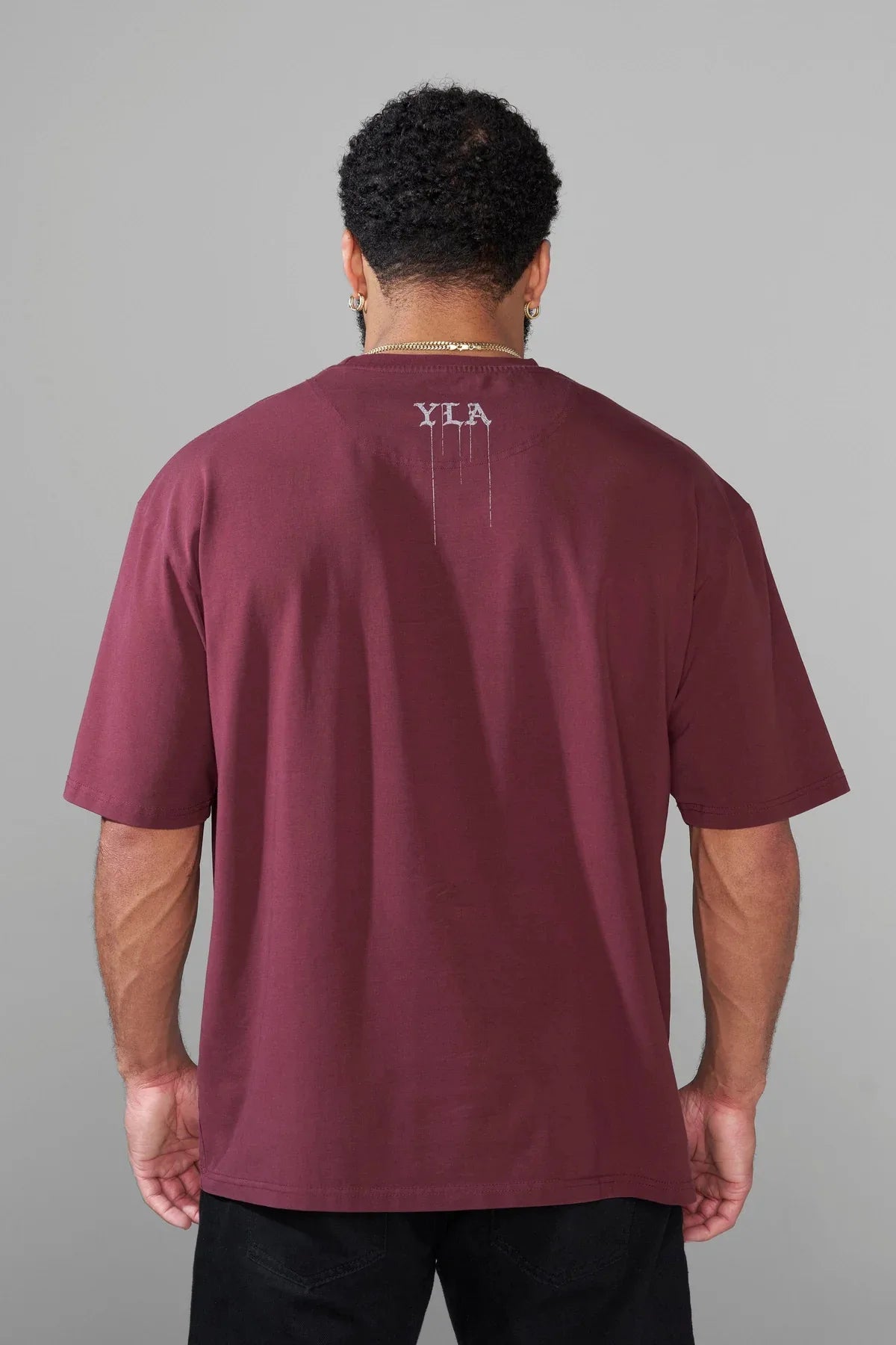 ALMASTRONG Men’s Oversized Sports T-Shirt – American Style Gym & Training Tee