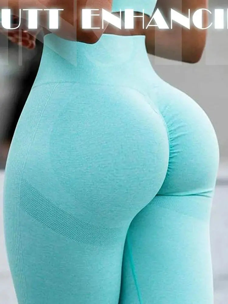 Gradient Seamless Leggings Fitness Women High Waist Workout  Jogging