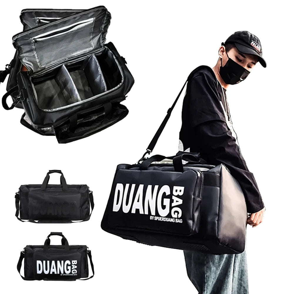 1pcs  Water Resistant Gym Bag Sports Travel Duffel Weekender Bag for