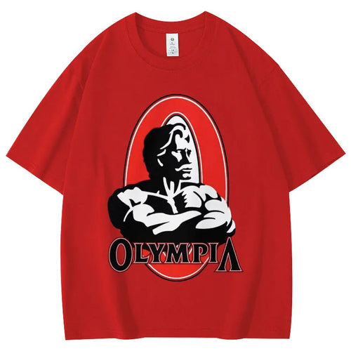 ALMASTRONG Limited Olympia Gym T-Shirt – Vintage Fitness Tee for Men & Women