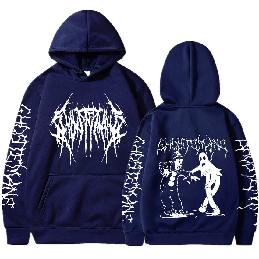 Ghostemane Double Sided Print Hoodie Men's Fashion Hip Hop Metal Rock Hoodies Gothic Oversized Sweatshirt Tracksuit Streetwear - ALMASTRONG