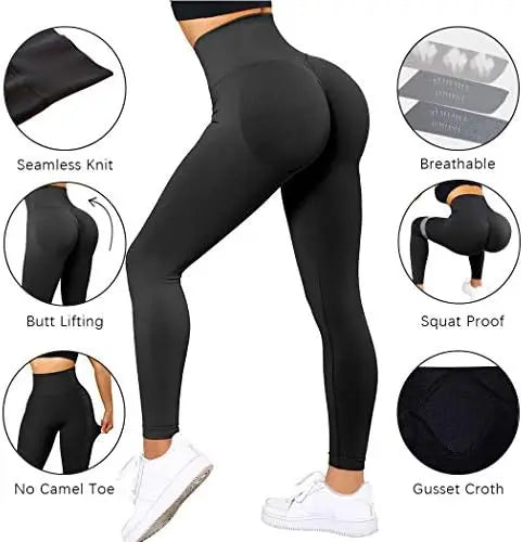 Women’s Seamless High Waist Gym Pants – Booty Lifting Leggings