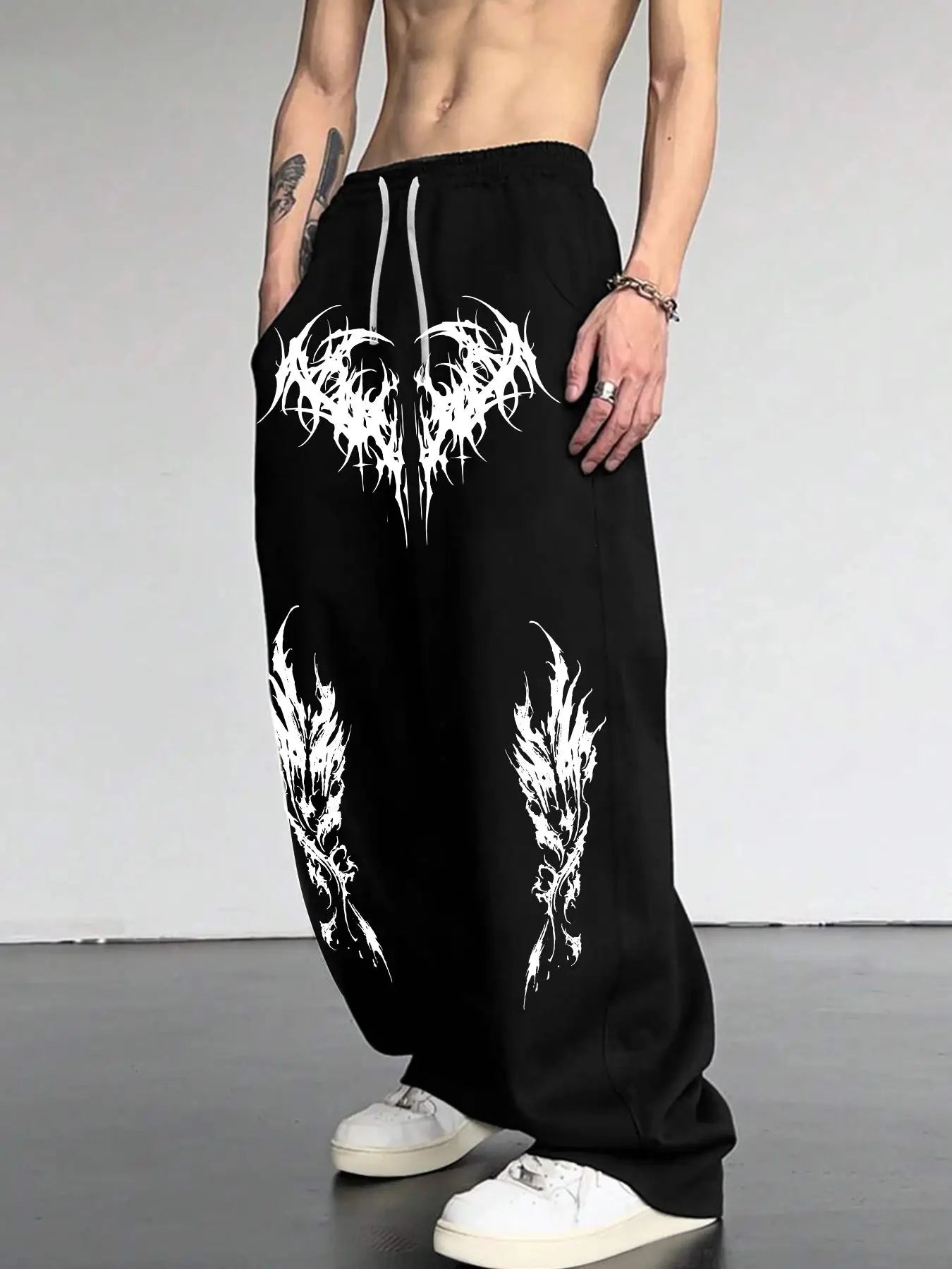New 3D Printed Gothic Dark Style Pants, Comfortable Sports Pants for Home Wear, Super Powerful Hero Icons, Quick-dry Pants - ALMASTRONG