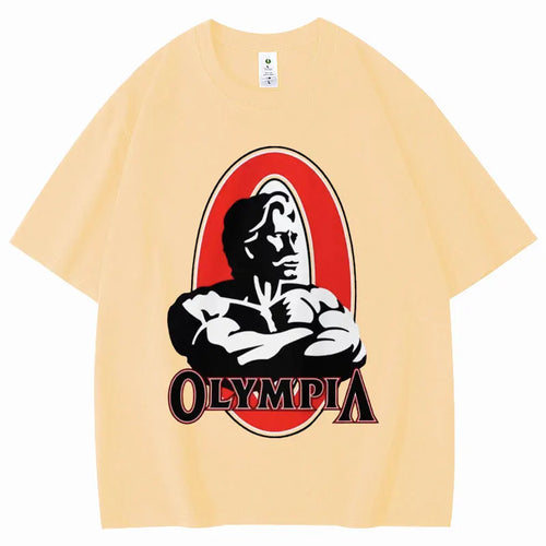ALMASTRONG Limited Olympia Gym T-Shirt – Vintage Fitness Tee for Men & Women