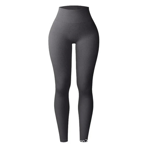 Thread Knited Leggings Women Seamless Slim Tights Gym Trainning