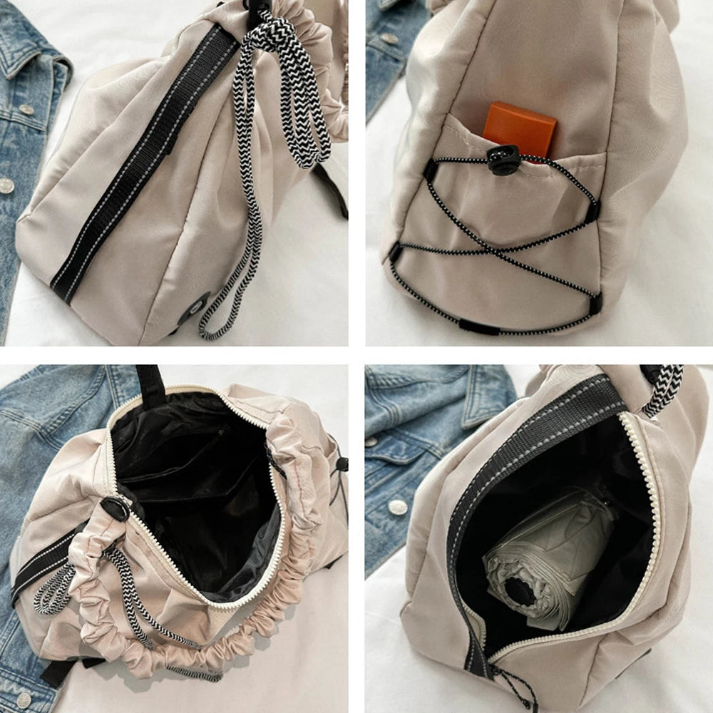 1PCS Gym Bag For Women, Yoga Mat Bag with Shoes Compartment, Wet