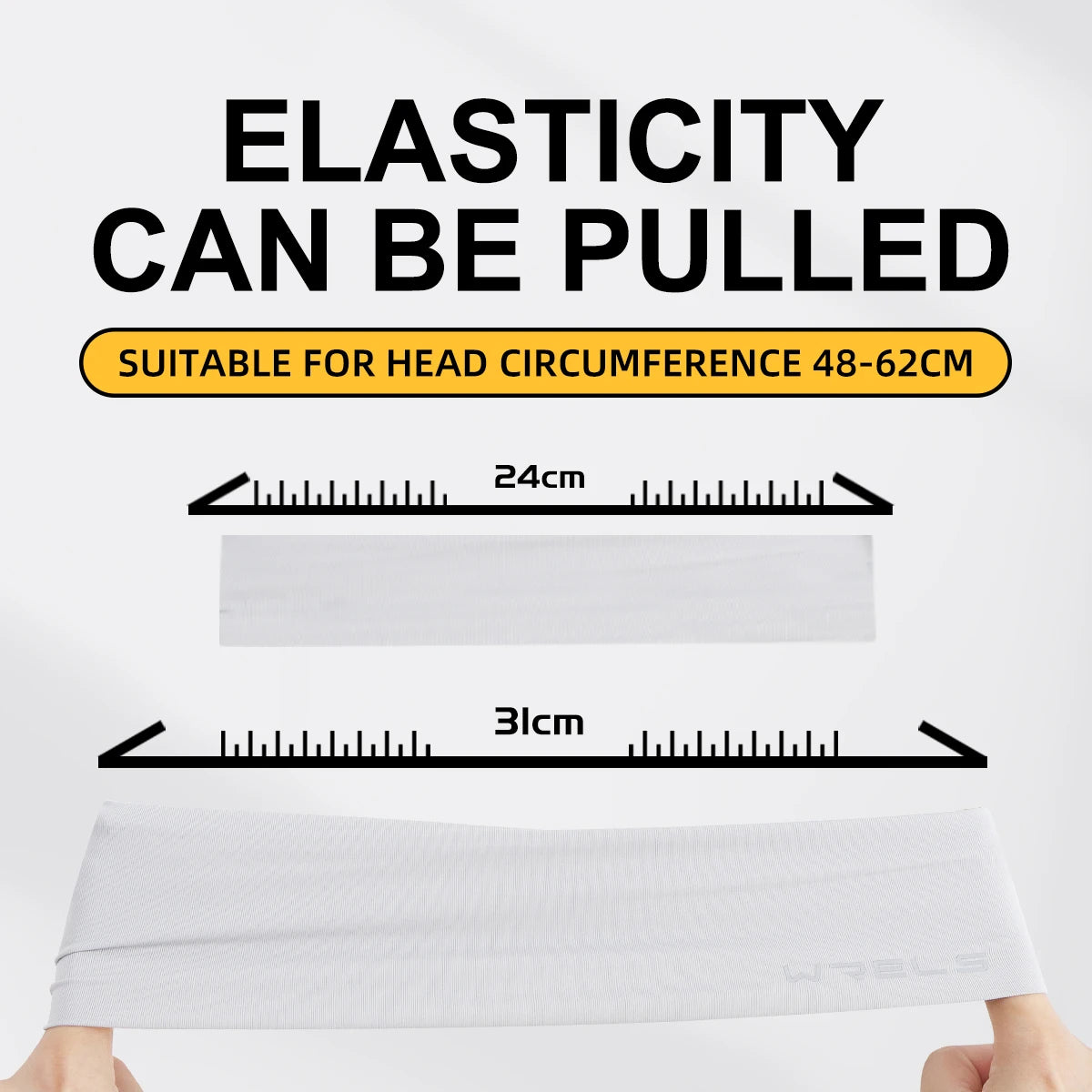 WRELS Sport Headband Running Fitness Sweatband Elastic Absorbent Sweat