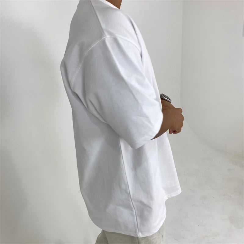 gyms T-shirt Men's Fashion short sleeve Tee Men summer Loose Fitness