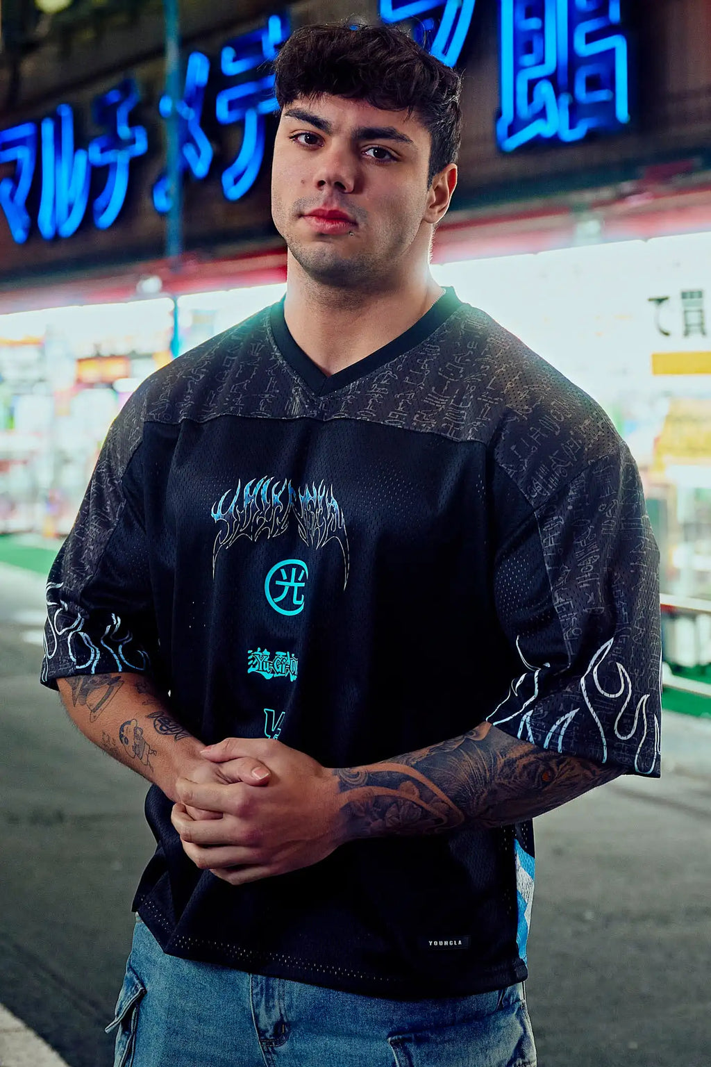 ALMASTRONG Men’s Sports T-Shirt – Summer Quick-Dry Loose Fit Gym Top