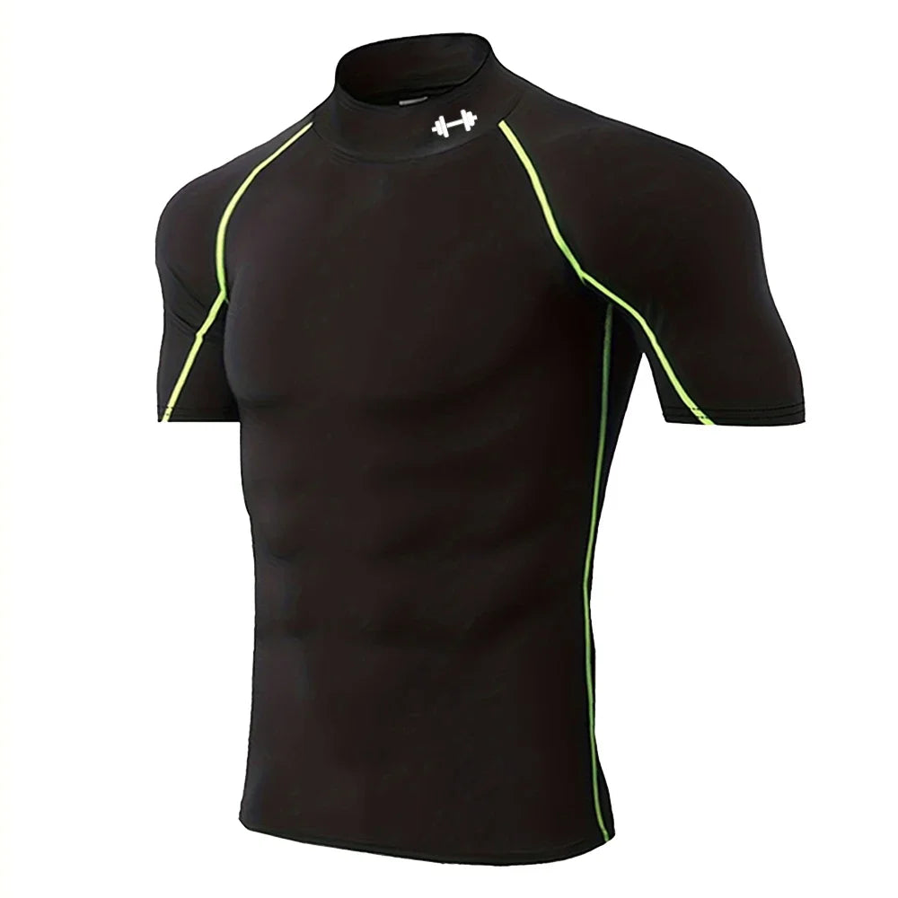 Quick-drying Exercise Compression Short Sleeve Summer Gym Running