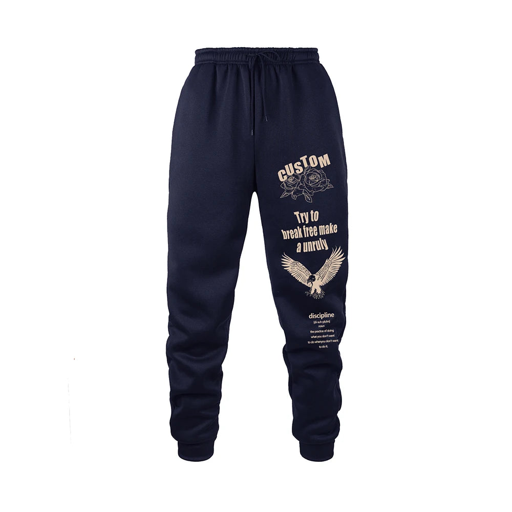 Men Sweatpants Spring Autumn New Jogger Gym Sports Fitness Printed