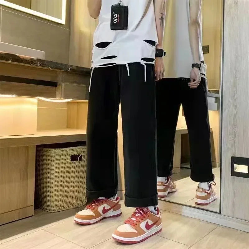 Fashion brand printed high street casual pants jogging sports casual fashion sports street sports retro pants new hot sale - ALMASTRONG